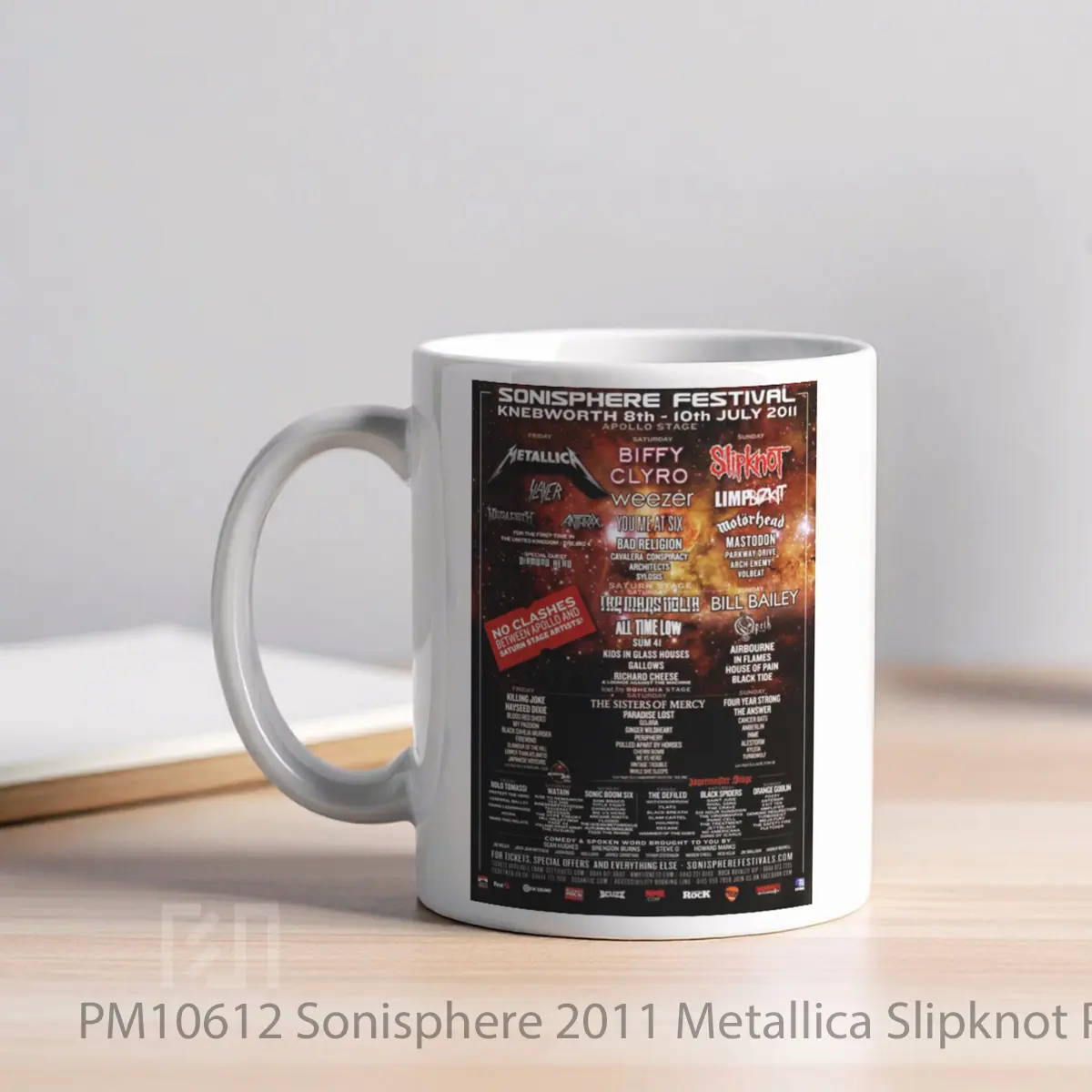Mug Sonisphere 2011 Metallica Slipknot MPM10612 - All-side / Desain