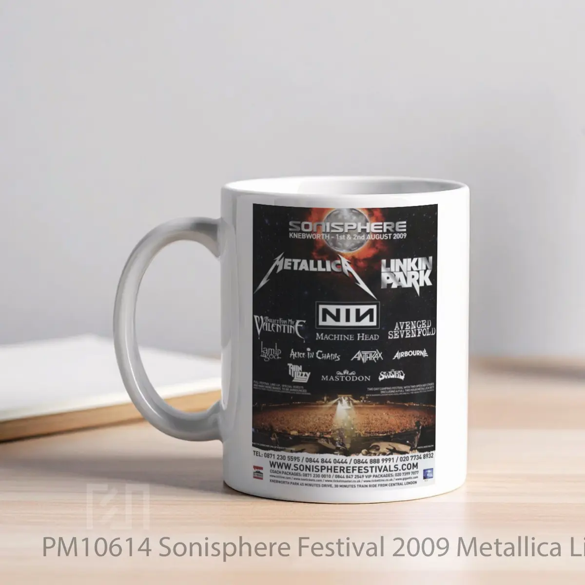 Mug Sonisphere Festival 2009 Metallica Linkin Park MPM10614 - All-side / Desain