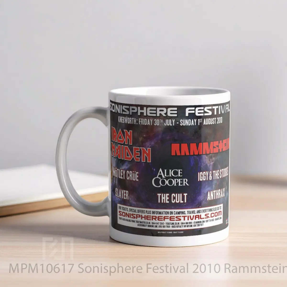 Mug Sonisphere Festival 2010 Rammstein Iron Maiden Pos MPM10617 - All-side / Desain