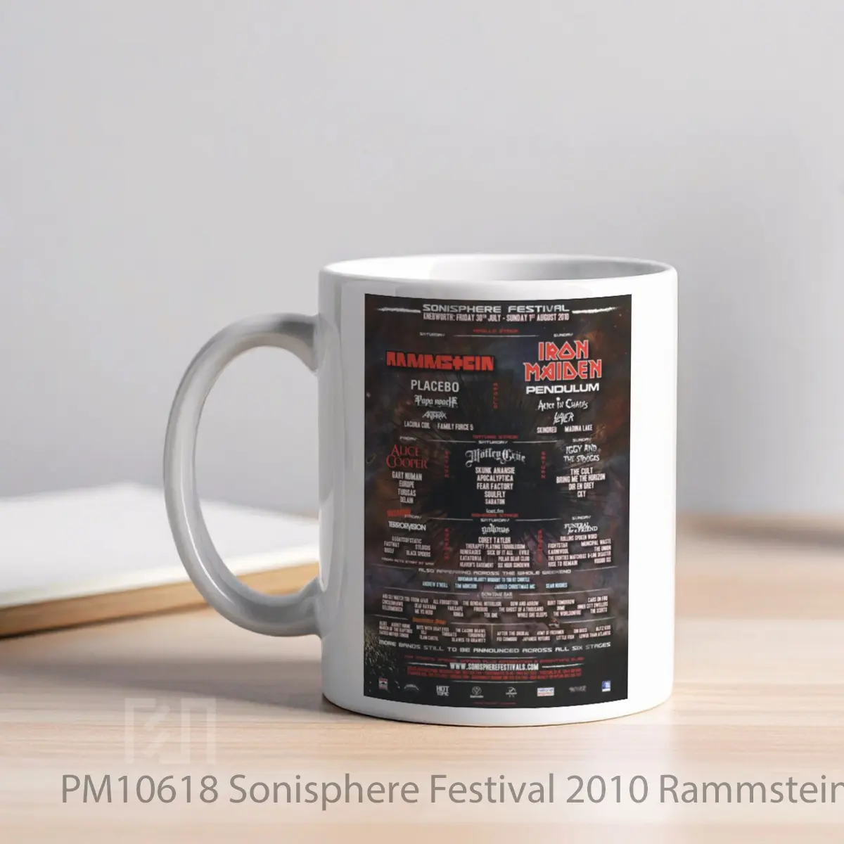 Mug Sonisphere Festival 2010 Rammstein Iron Maiden MPM10618 - All-side / Desain