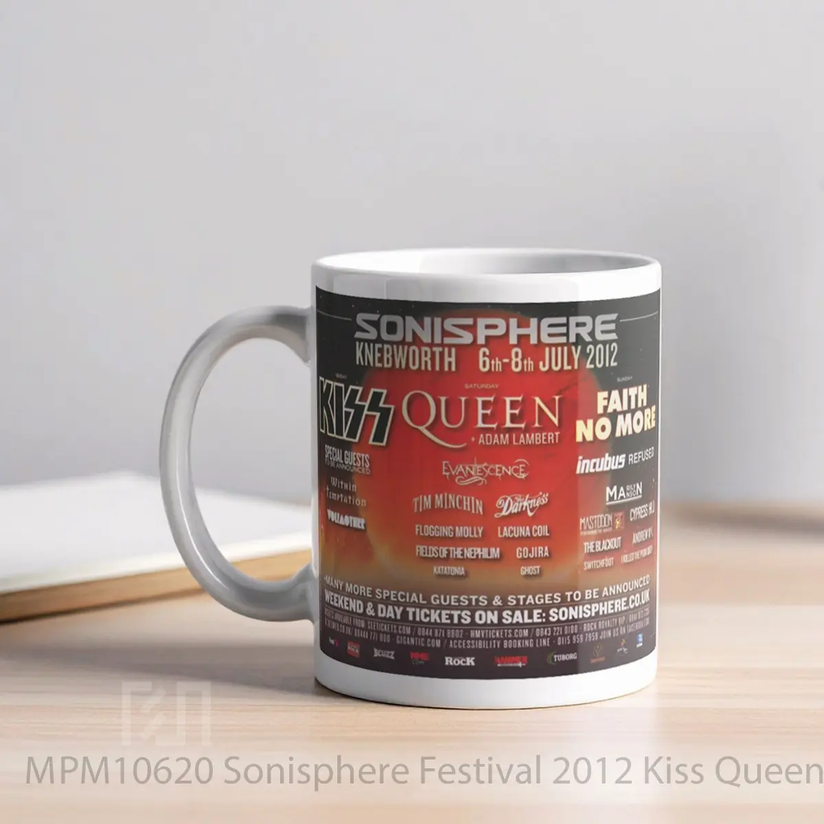 Mug Sonisphere Festival 2012 Kiss Queen Faith No More MPM10620 - All-side / Desain