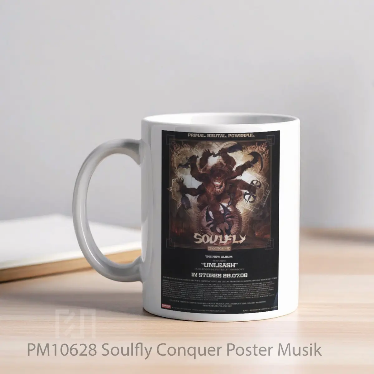 Mug Soulfly Conquer MPM10628 - All-side / Desain