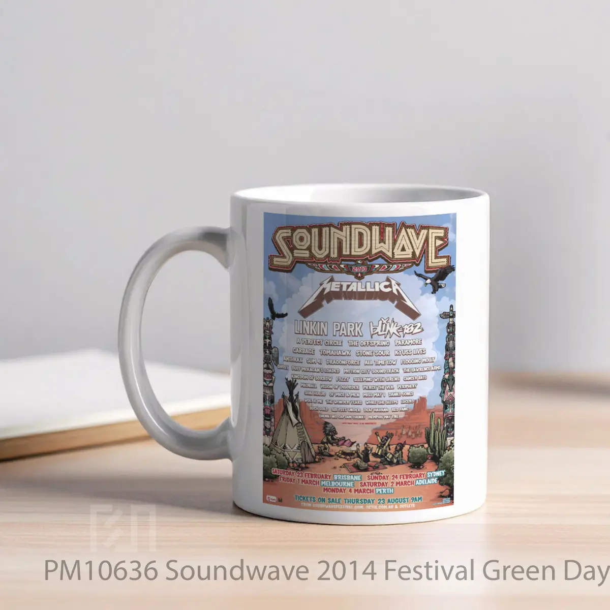 Mug Soundwave 2014 Festival Green Day MPM10636 - All-side / Desain