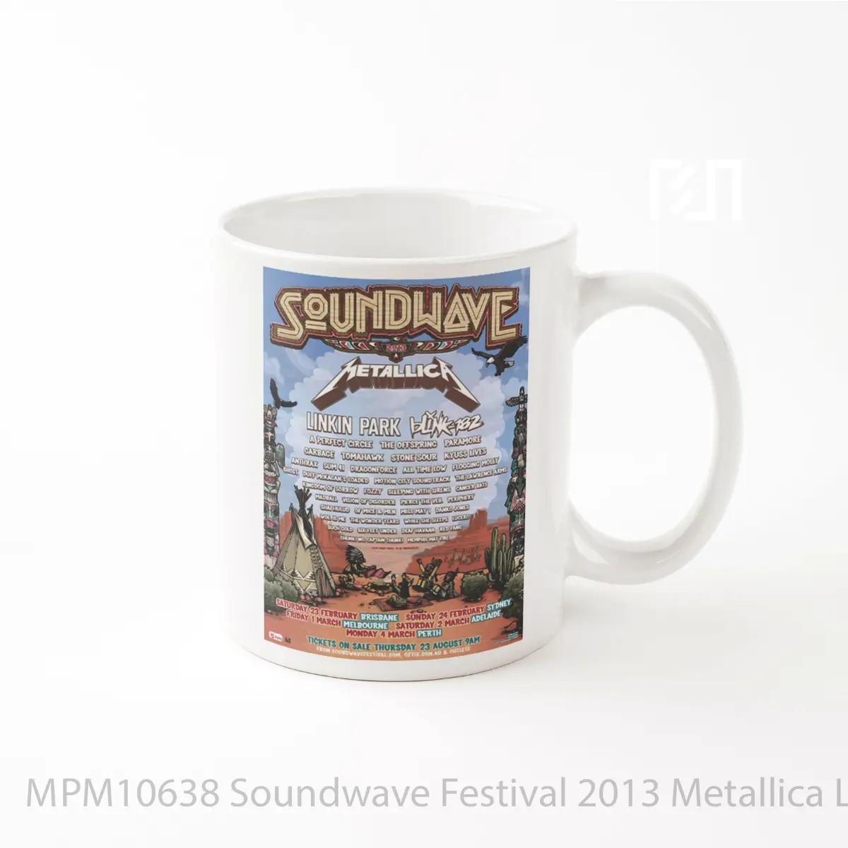 Mug Soundwave Festival 2013 Metallica Linkin Park Line Up MPM10638
