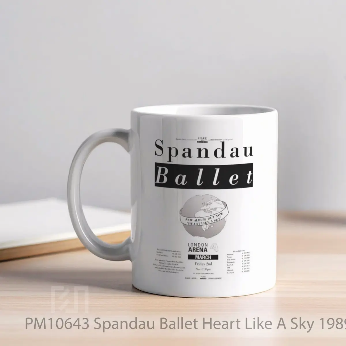 Mug Spandau Ballet Heart Like A Sky 1989 Uk Tour MPM10643 - All-side / Desain