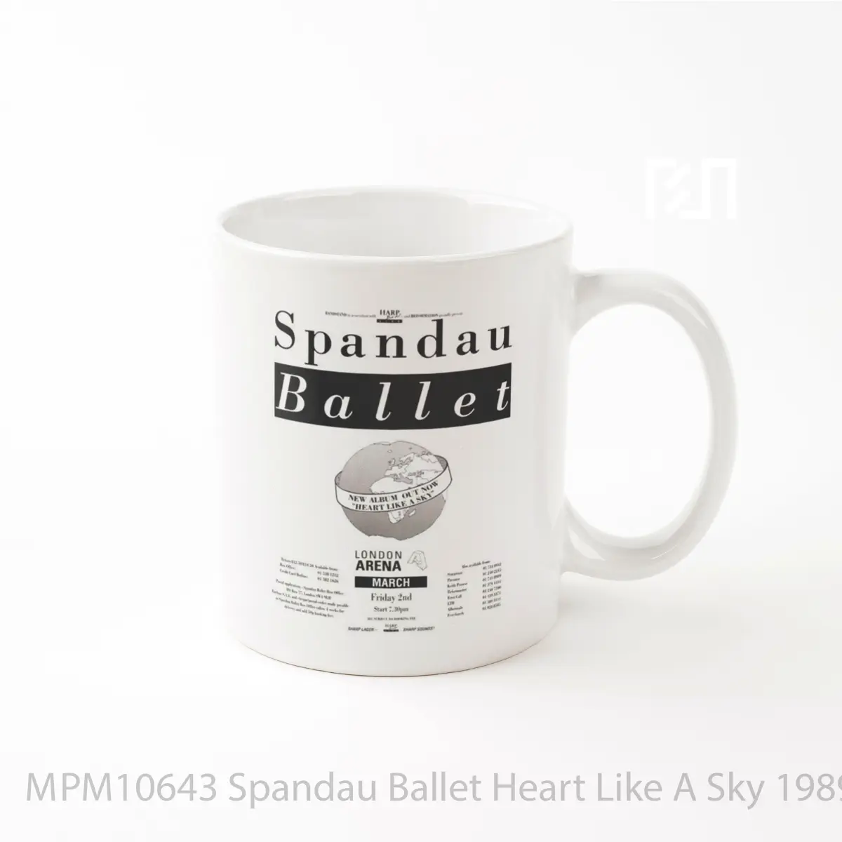 Mug Spandau Ballet Heart Like A Sky 1989 Uk Tour MPM10643