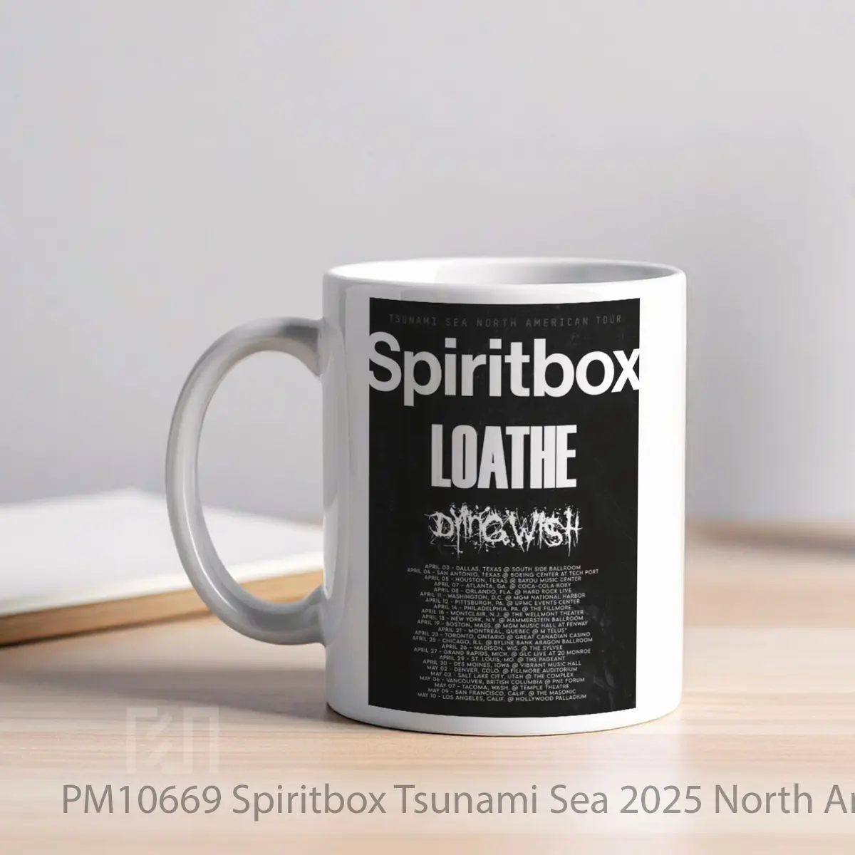 Mug Spiritbox Tsunami Sea 2025 North America Tour Post MPM10669 - All-side / Desain