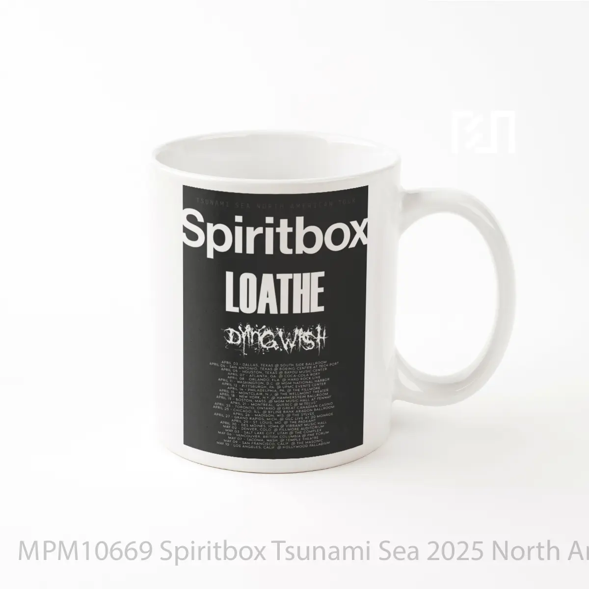Mug Spiritbox Tsunami Sea 2025 North America Tour Post MPM10669
