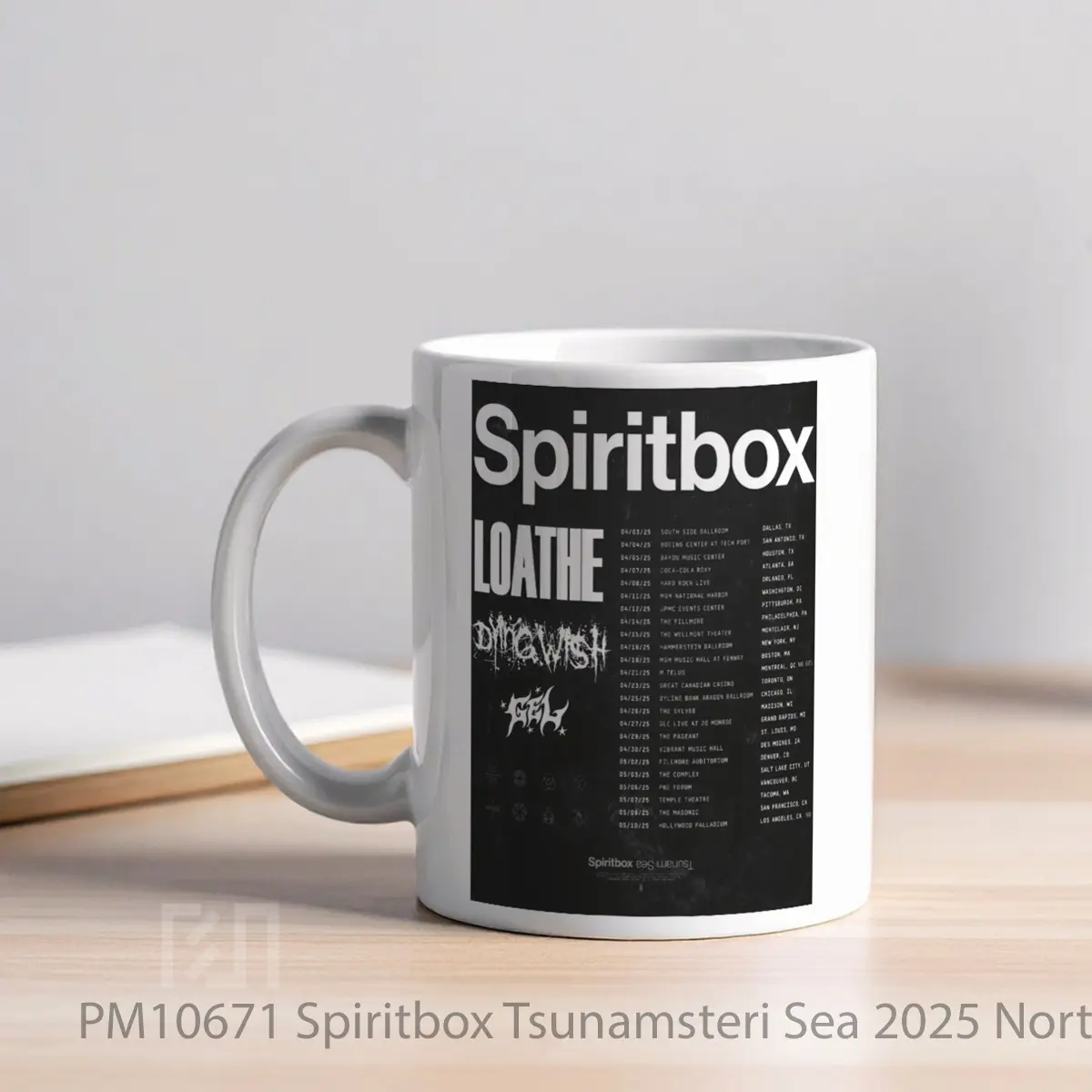 Mug Spiritbox Tsunamsteri Sea 2025 North America Tour MPM10671 - All-side / Desain