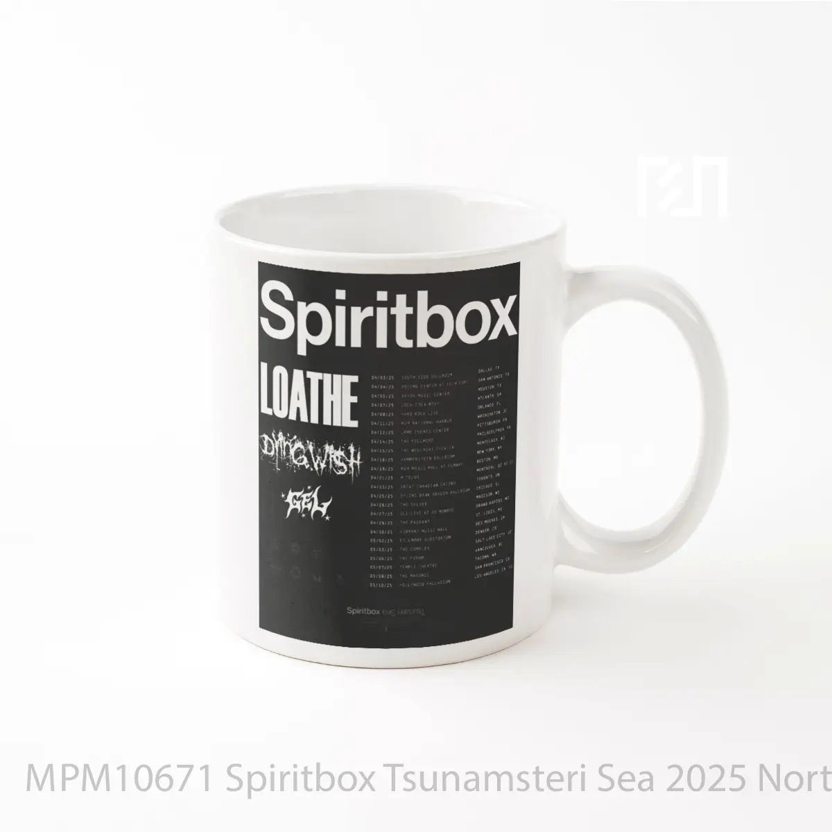 Mug Spiritbox Tsunamsteri Sea 2025 North America Tour MPM10671