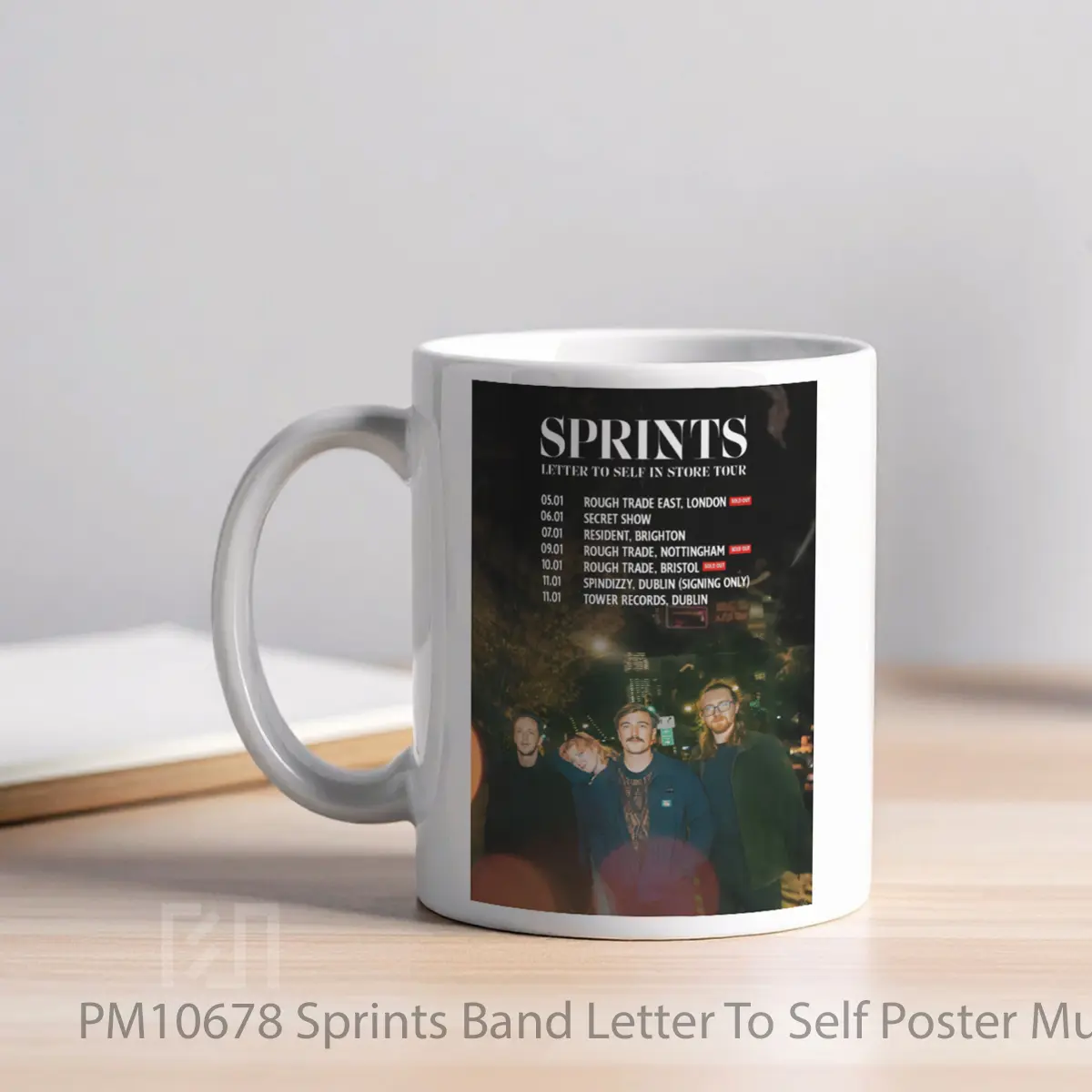 Mug Sprints Band Letter To Self MPM10678 - All-side / Desain