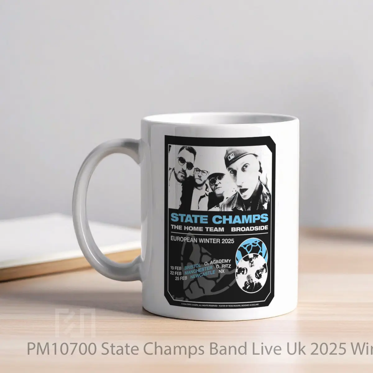 Mug State Champs Band Live Uk 2025 Winter Tour Poste MPM10700 - All-side / Desain