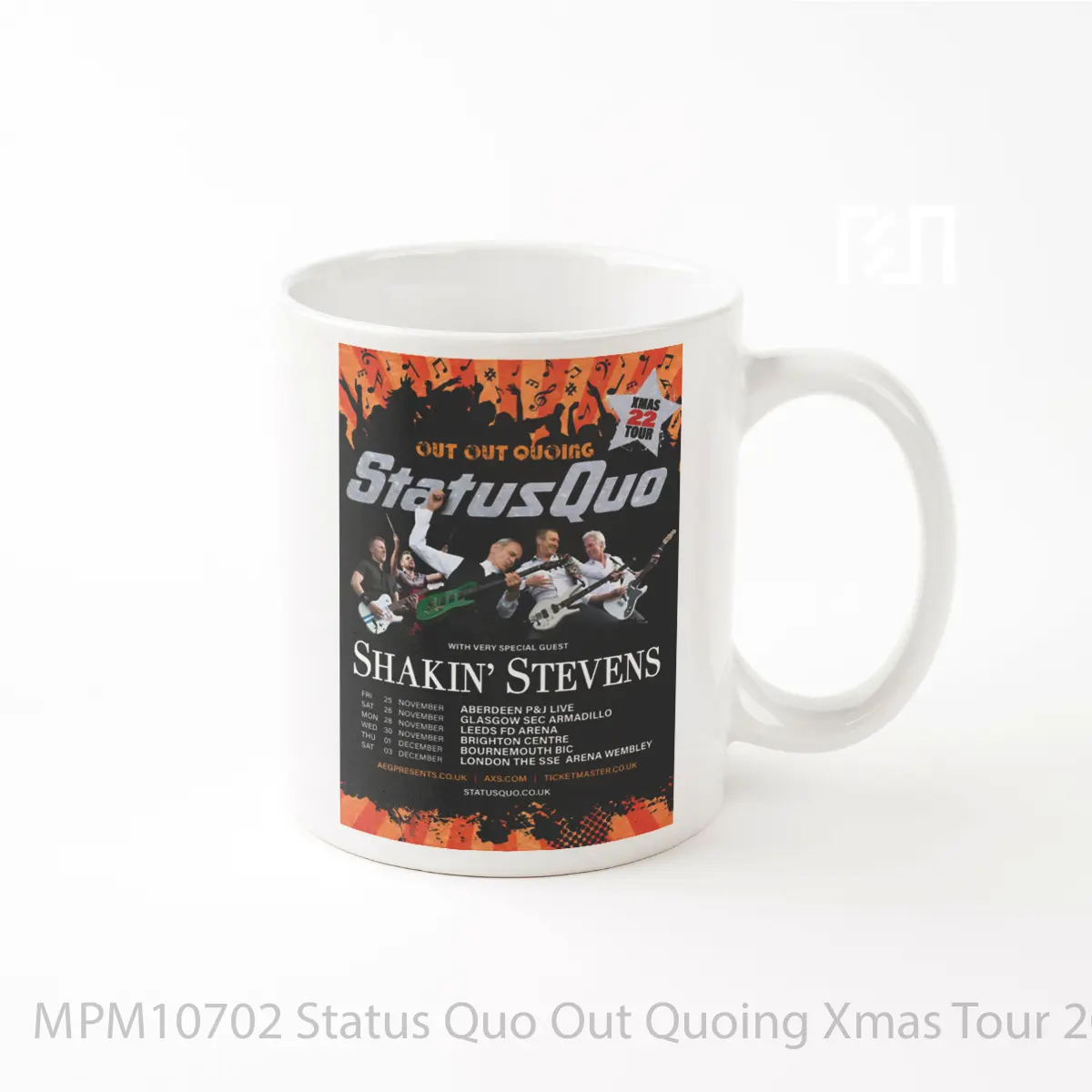 Mug Status Quo Out Quoing Xmas Tour 2022 MPM10702