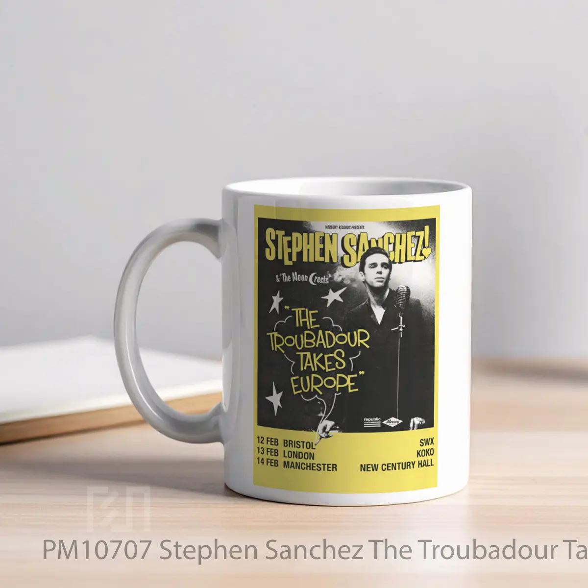 Mug Stephen Sanchez The Troubadour Takes Europe Tour 2024 MPM10707 - All-side / Desain