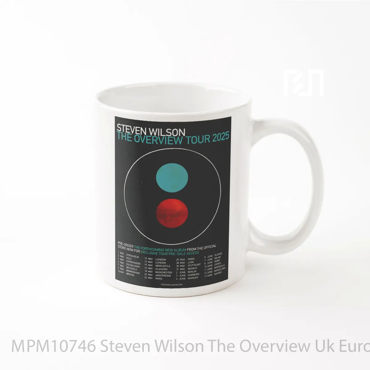 Mug Steven Wilson The Overview Uk Europe Tour 2025 MPM10746
