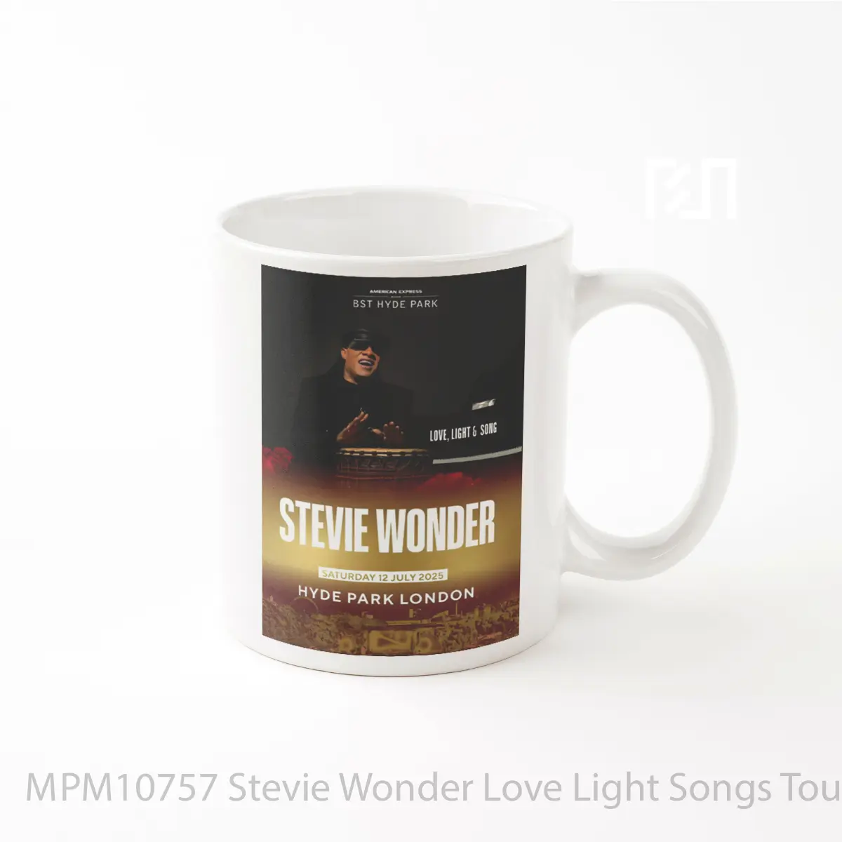 Mug Stevie Wonder Love Light Songs Tour 2025 London MPM10757