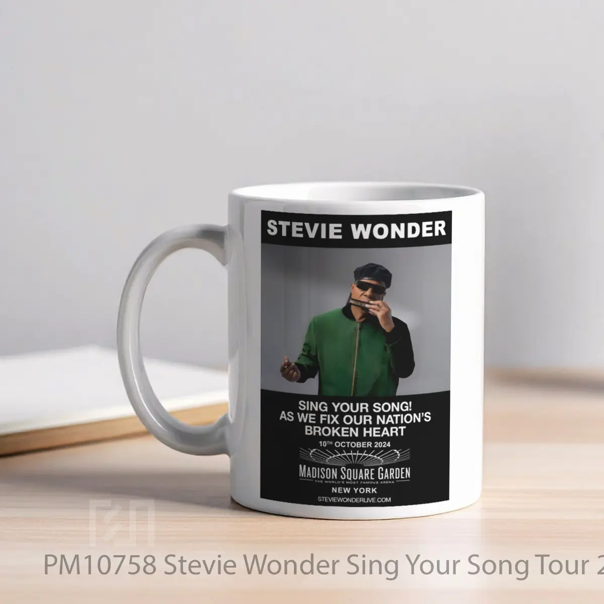 Mug Stevie Wonder Sing Your Song Tour 2024 New York Madison Square Garden MPM10758 - All-side / Desain
