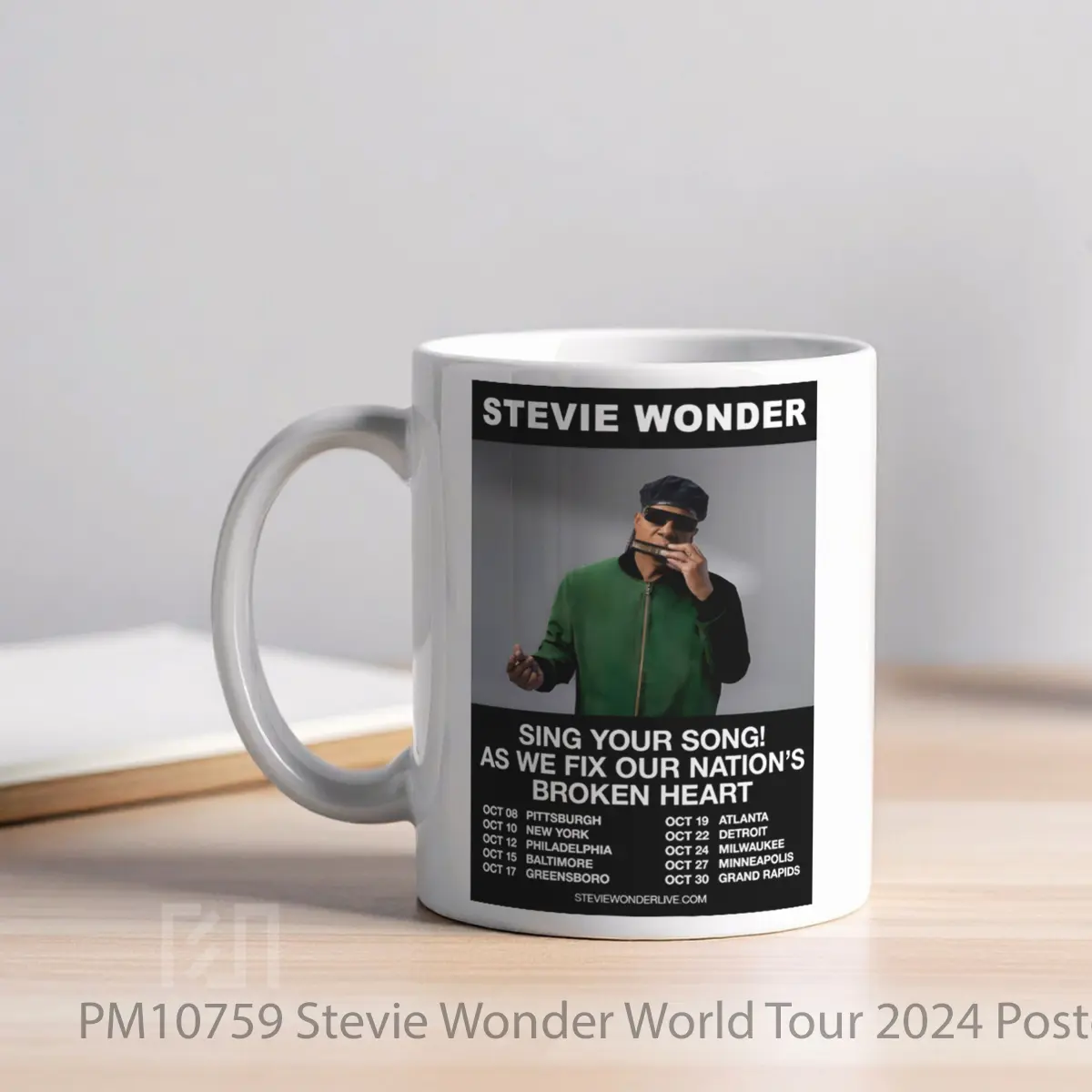 Mug Stevie Wonder World Tour 2024 MPM10759 - All-side / Desain