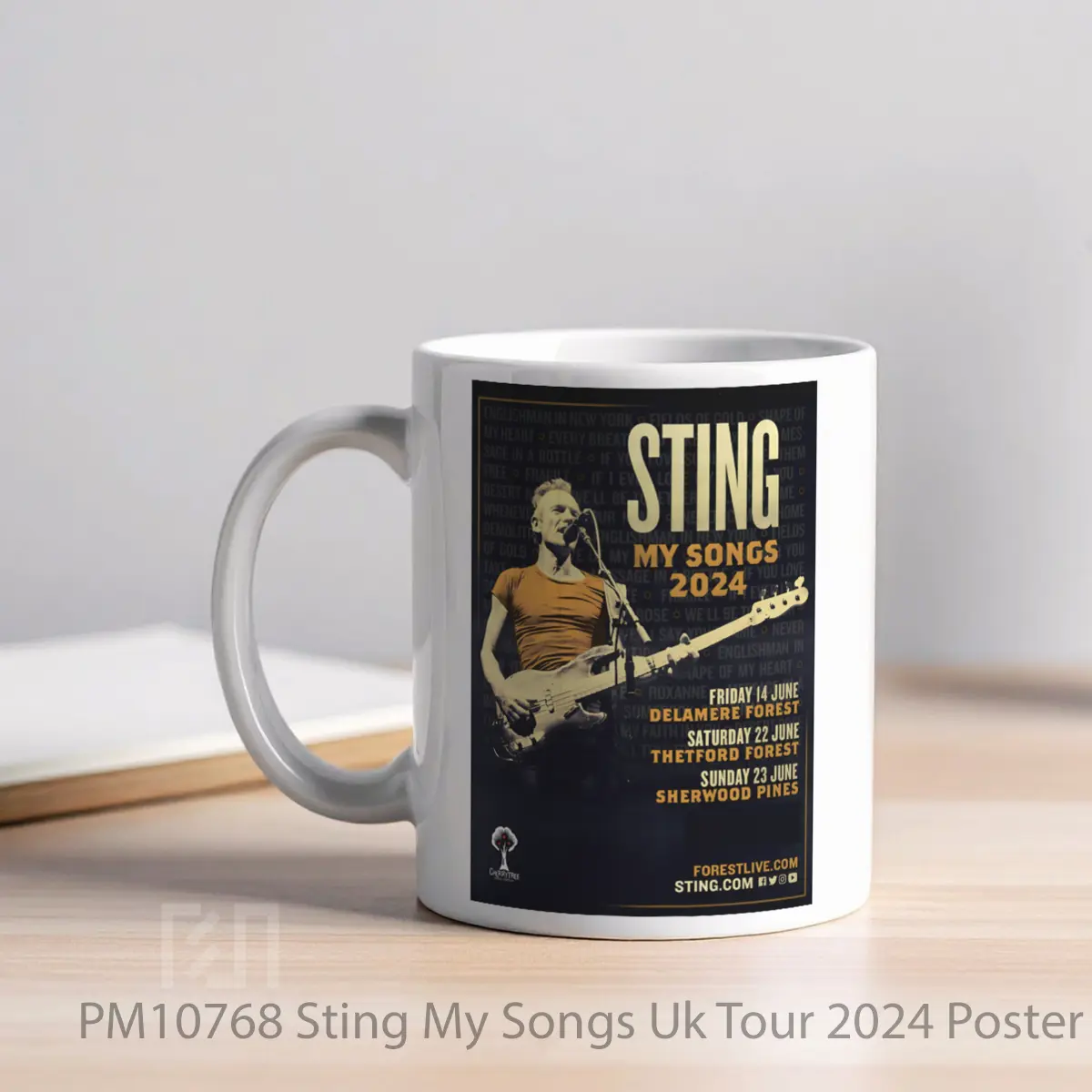 Mug Sting My Songs Uk Tour 2024 MPM10768 - All-side / Desain