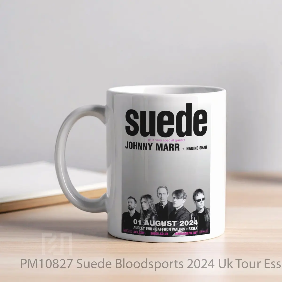 Mug Suede Bloodsports 2024 Uk Tour Essex Audley End Saffron Walden MPM10827 - All-side / Desain
