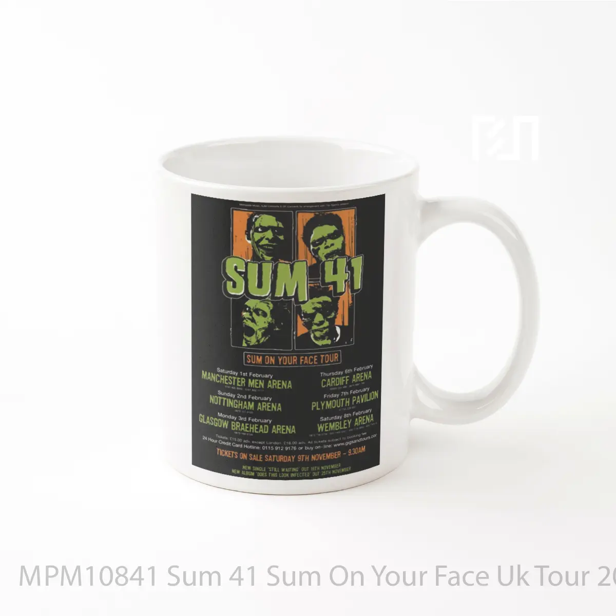 Mug Sum 41 Sum On Your Face Uk Tour 2003 MPM10841