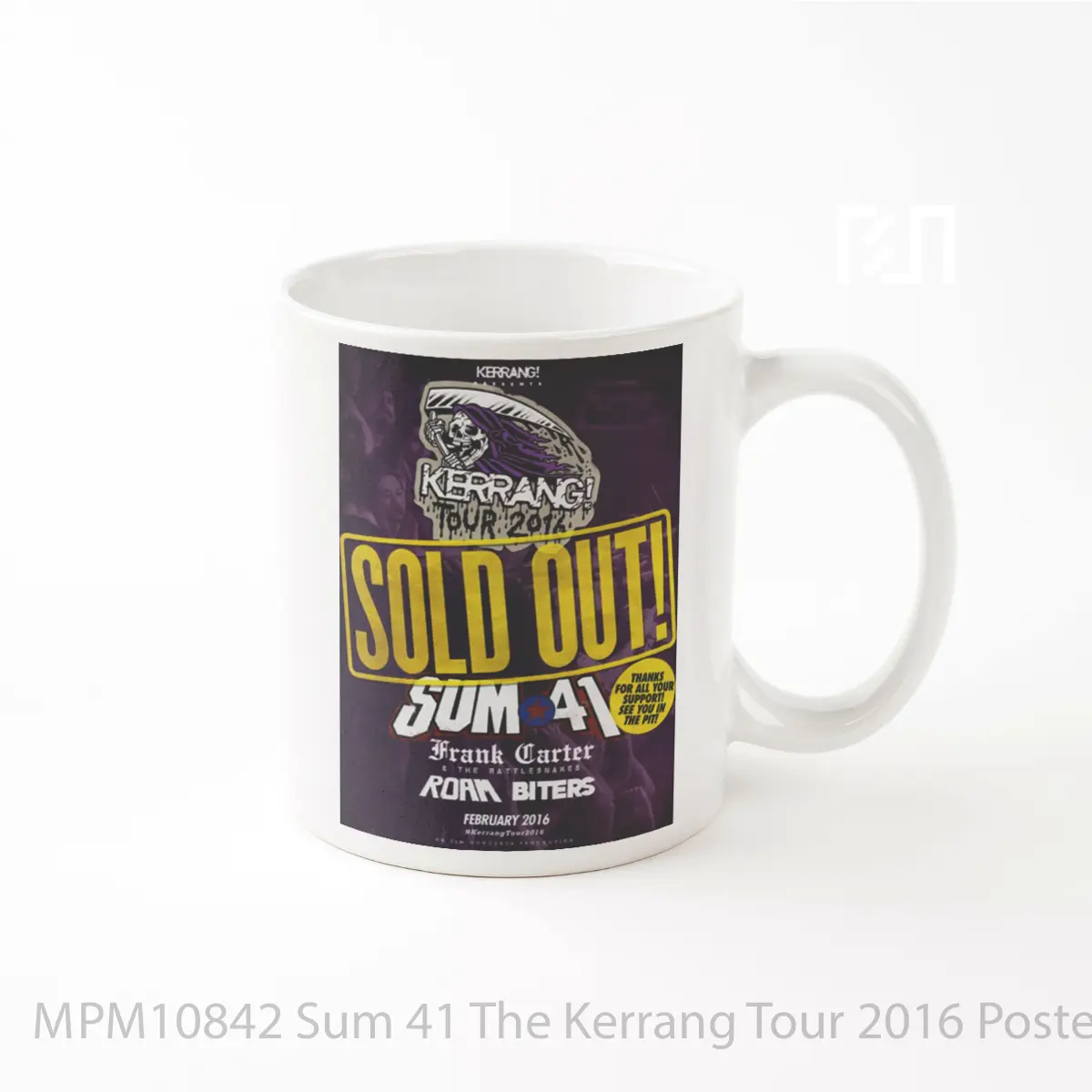 Mug Keramik Premium SNI - Mug Sum 41 The Kerrang Tour 2016 MPM10842