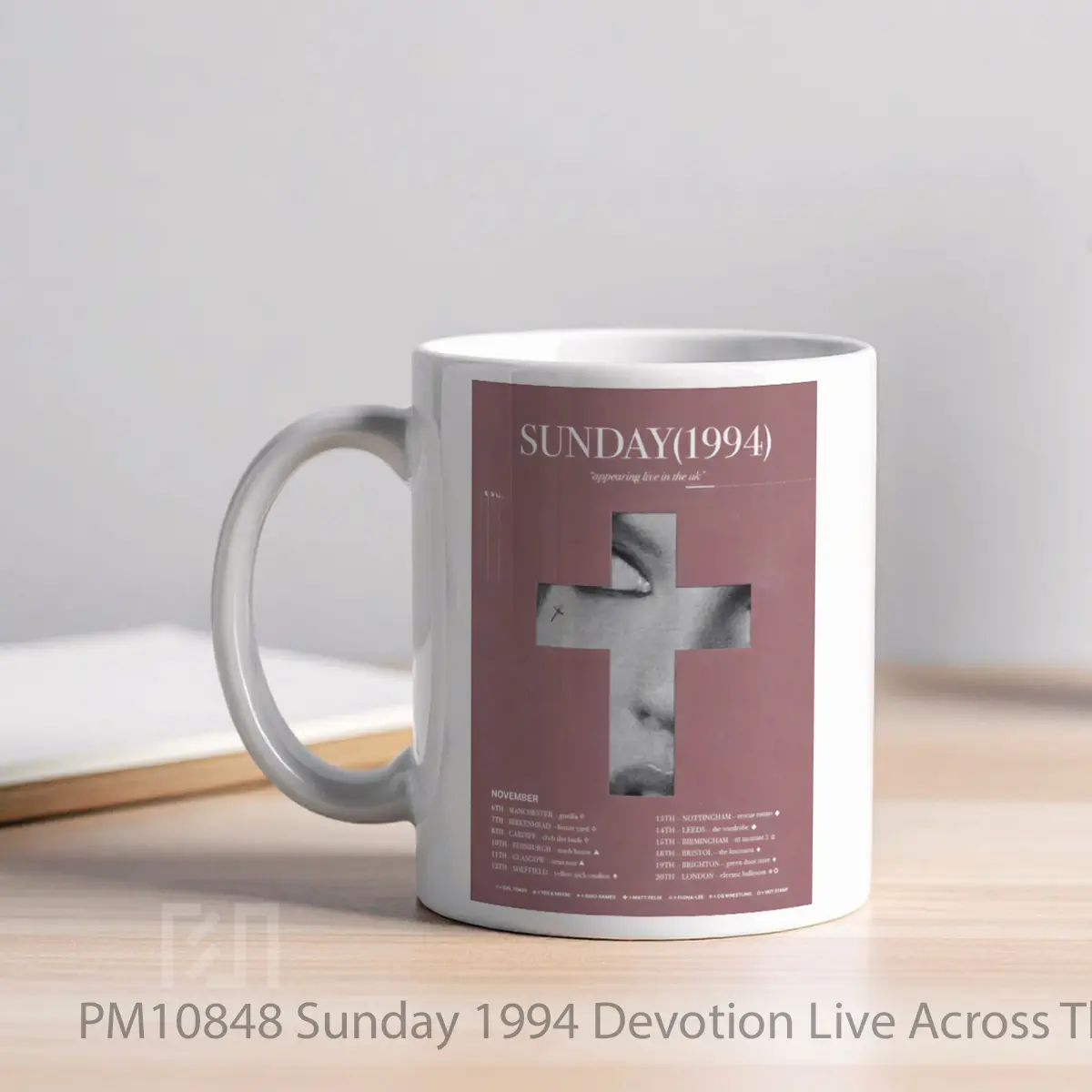 Mug Sunday 1994 Devotion Live Across The Uk 2025 Tour MPM10848 - All-side / Desain