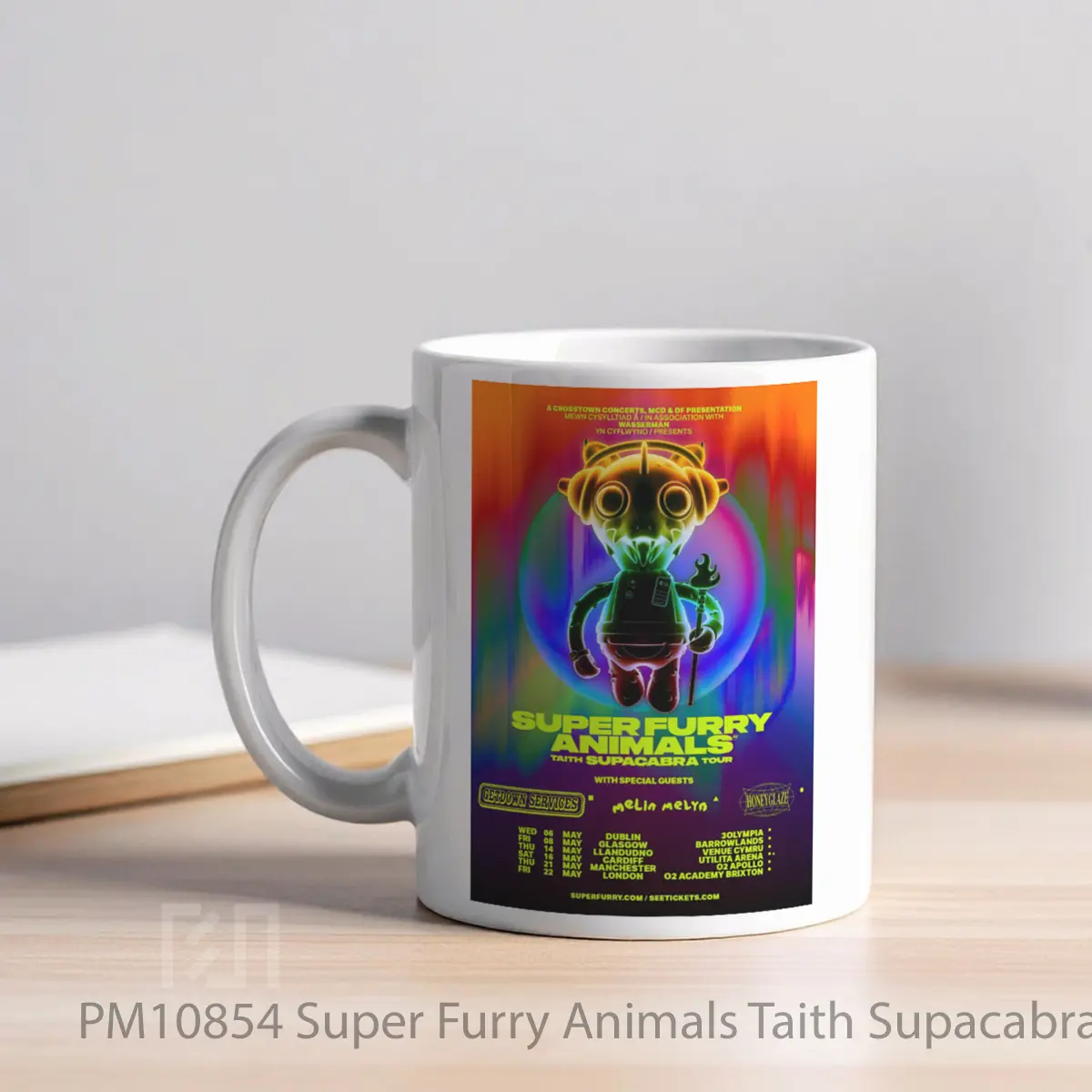 Mug Super Furry Animals Taith Supacabra 2026 Uk Ireland Tour MPM10854 - All-side / Desain