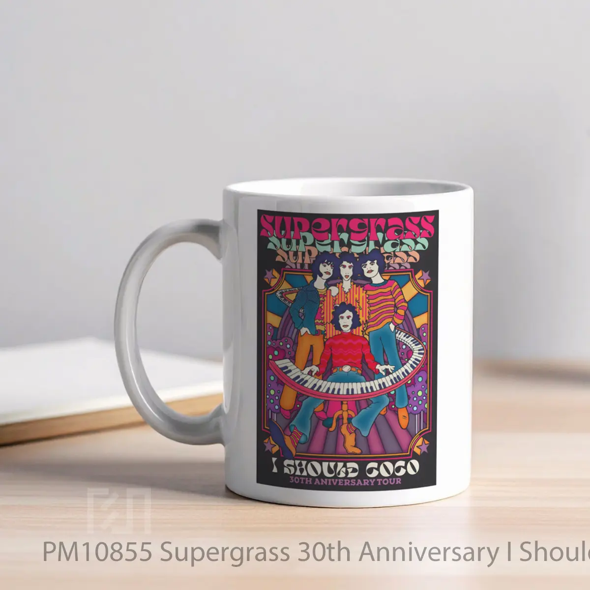 Mug Supergrass 30th Anniversary I Should Coco Tour 2025 MPM10855 - All-side / Desain