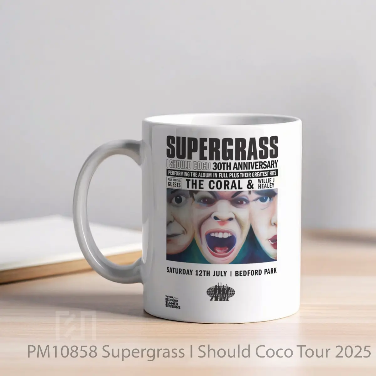 Mug Supergrass I Should Coco Tour 2025 Bedford Park MPM10858 - All-side / Desain