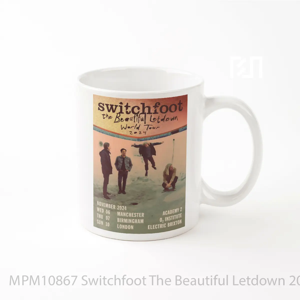Mug Switchfoot The Beautiful Letdown 2024 Uk Tour Post MPM10867