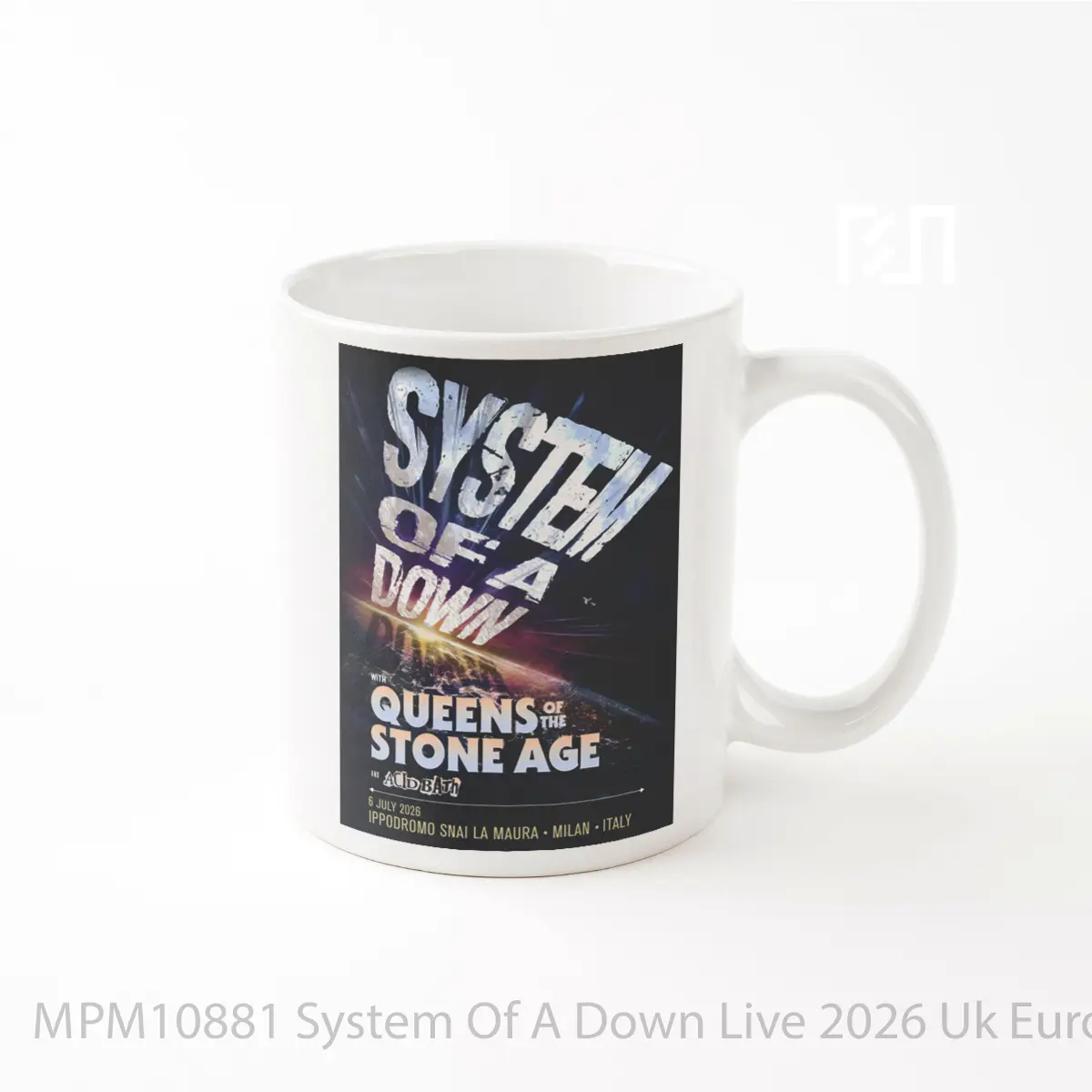 Mug System Of A Down Live 2026 Uk Europe Tour Milan MPM10881