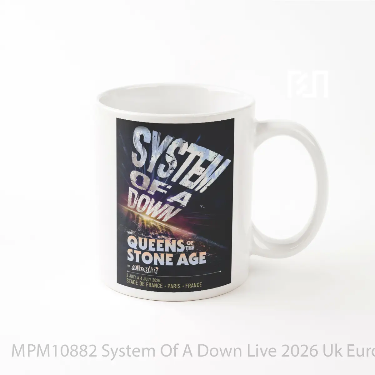 Mug System Of A Down Live 2026 Uk Europe Tour Paris MPM10882