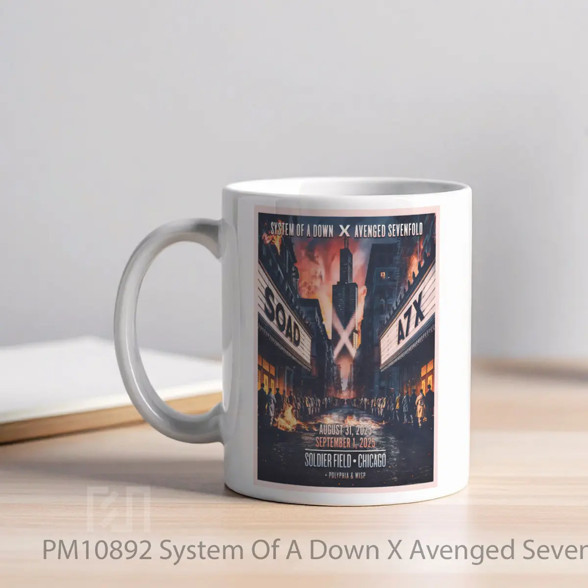 Mug System Of A Down X Avenged Sevenfold Summer Tour 2025 MPM10892 - All-side / Desain