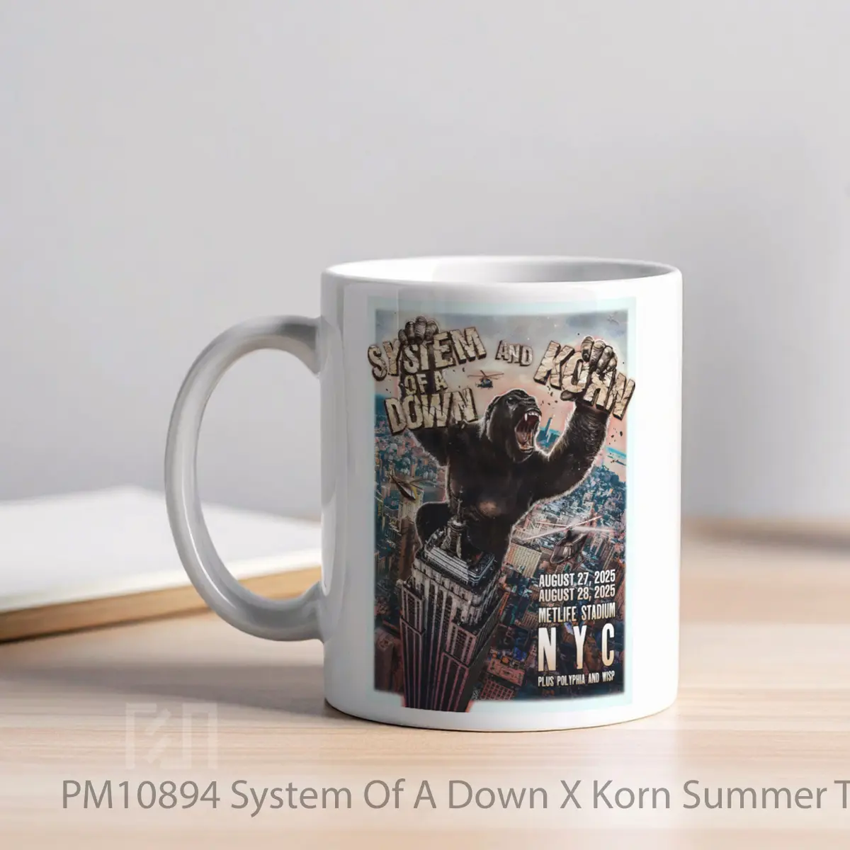 Mug System Of A Down X Korn Summer Tour 2025 New York MPM10894 - All-side / Desain