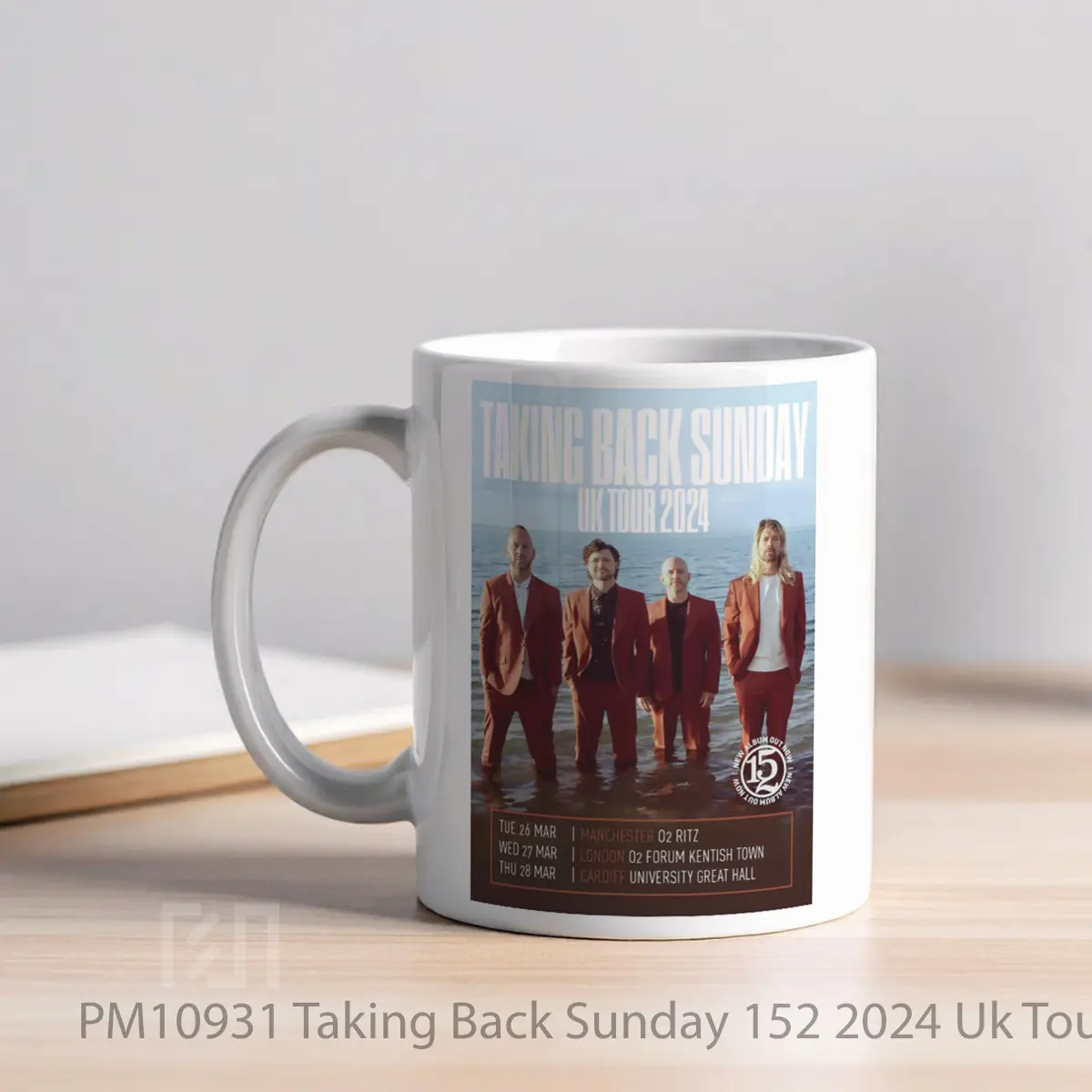 Mug Taking Back Sunday 152 2024 Uk Tour MPM10931 - All-side / Desain