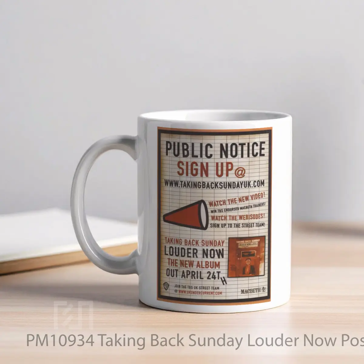 Mug Taking Back Sunday Louder Now MPM10934 - All-side / Desain
