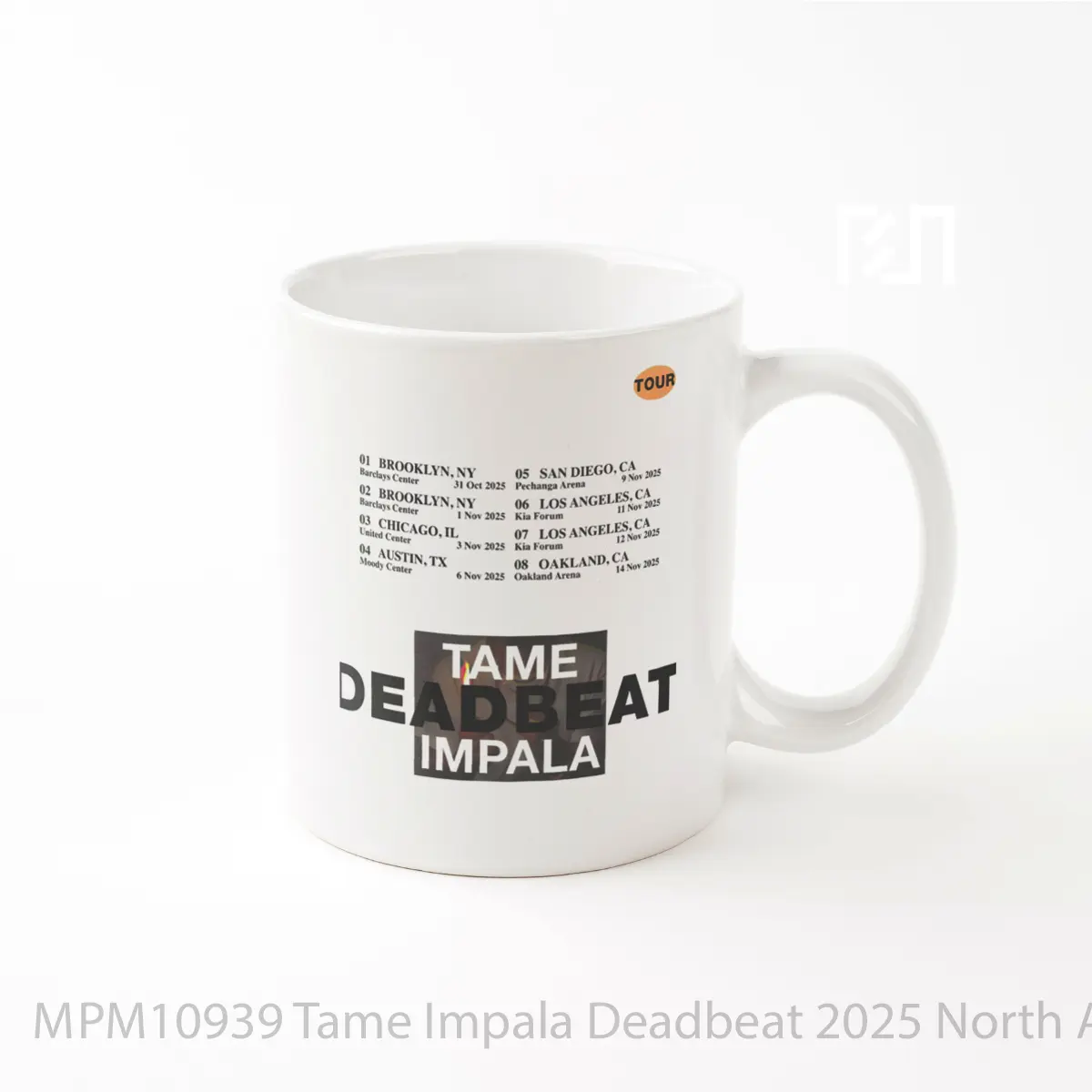 Mug Tame Impala Deadbeat 2025 North America Arena Tour MPM10939