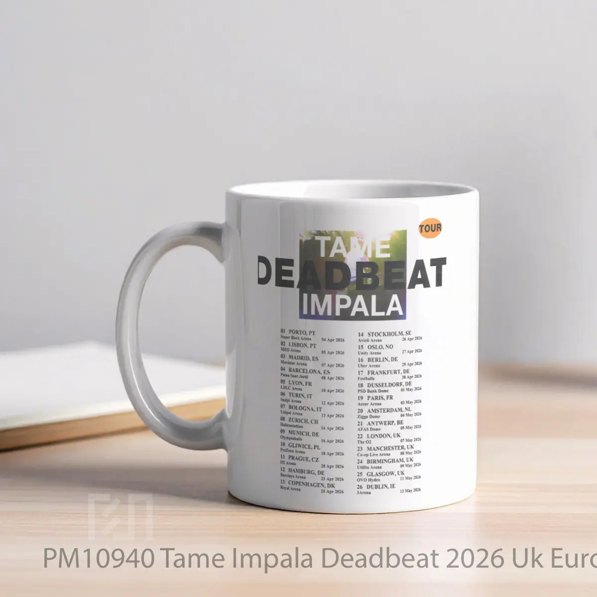 Mug Tame Impala Deadbeat 2026 Uk Europe Arena Tour 1 MPM10940 - All-side / Desain