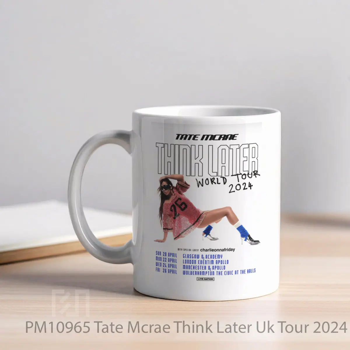 Mug Tate Mcrae Think Later Uk Tour 2024 MPM10965 - All-side / Desain