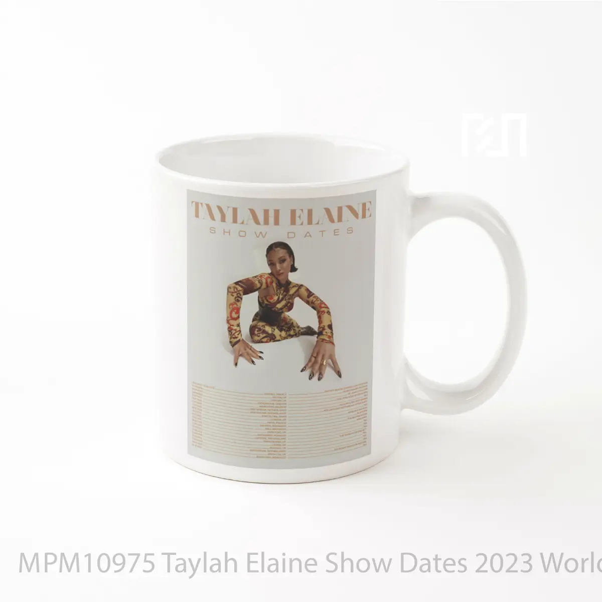 Mug Taylah Elaine Show Dates 2023 World Tour MPM10975