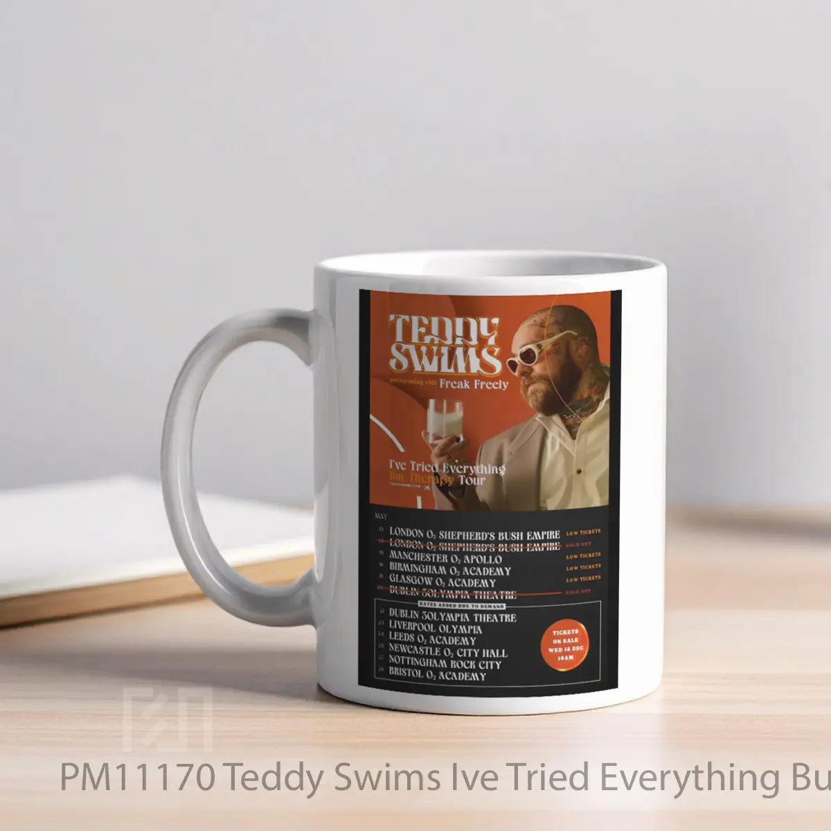 Mug Teddy Swims Ive Tried Everything But Therapy Tour 2024 MPM11170 - All-side / Desain