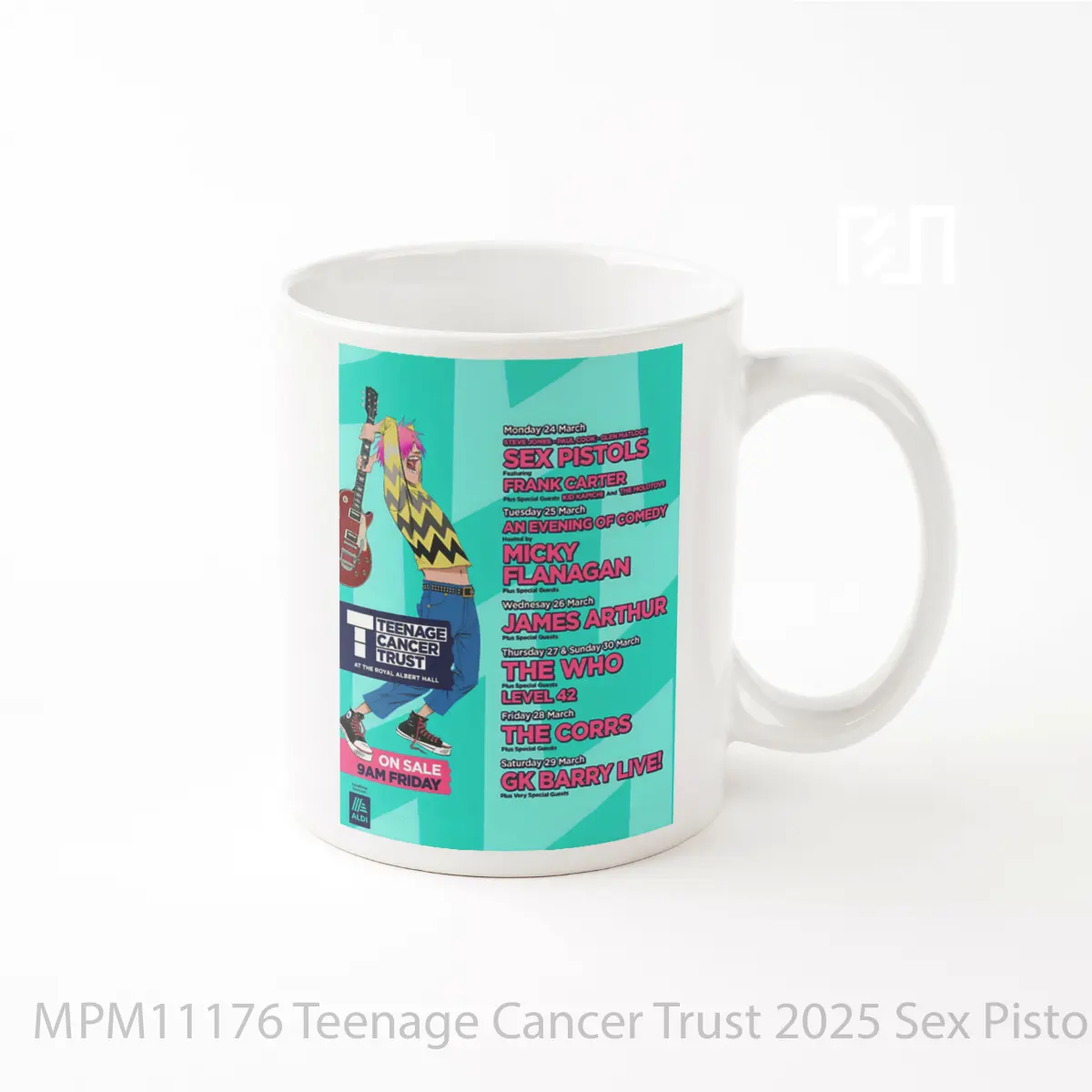 Mug Teenage Cancer Trust 2025 Sex Pistols MPM11176
