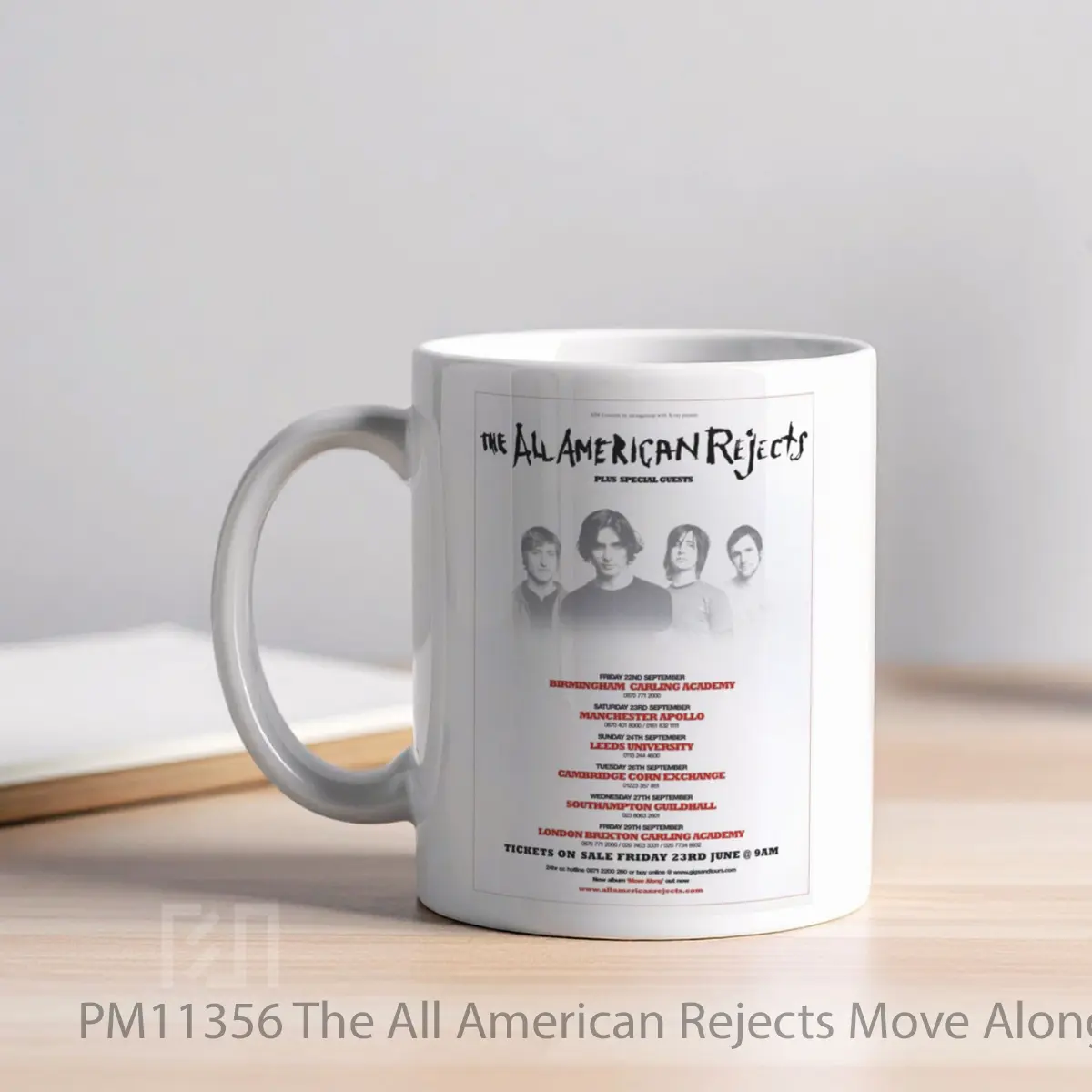 Mug The All American Rejects Move Along 2005 Uk Tour MPM11356 - All-side / Desain