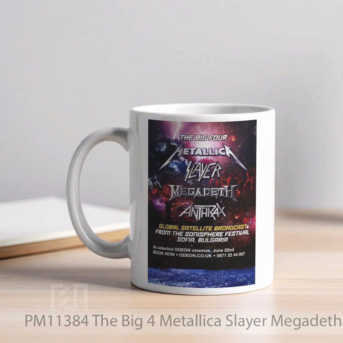 Mug The Big 4 Metallica Slayer Megadeth Anthrax MPM11384 - All-side / Desain