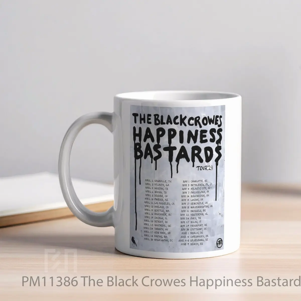 Mug The Black Crowes Happiness Bastards 2024 Uk Tour P MPM11386 - All-side / Desain