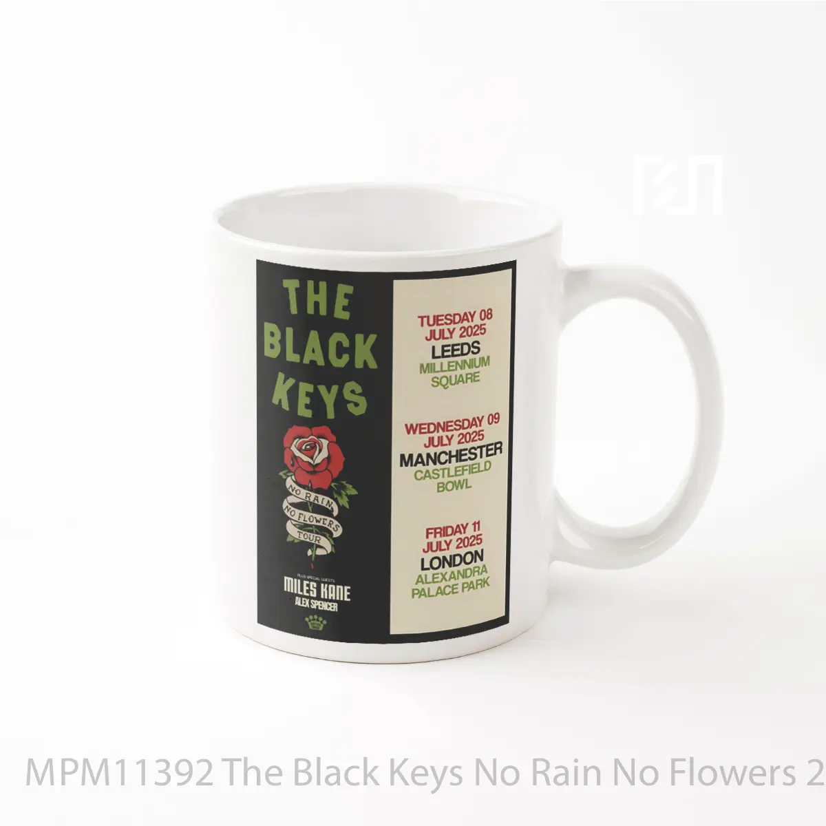 Mug The Black Keys No Rain No Flowers 2025 Uk Tour Po MPM11392