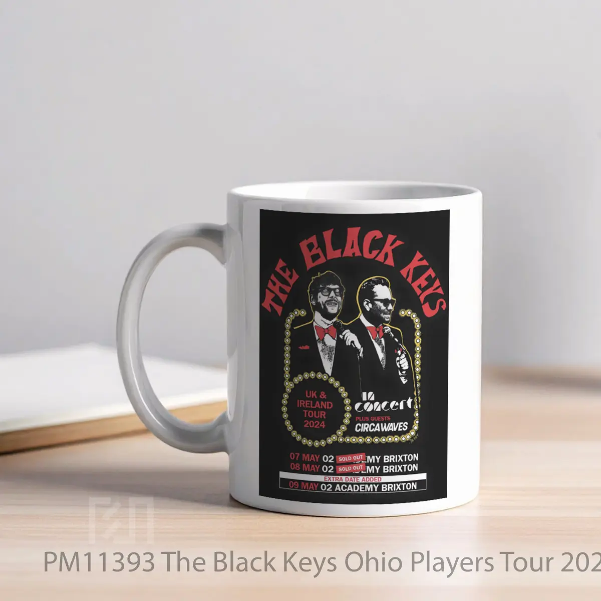 Mug The Black Keys Ohio Players Tour 2024 London MPM11393 - All-side / Desain