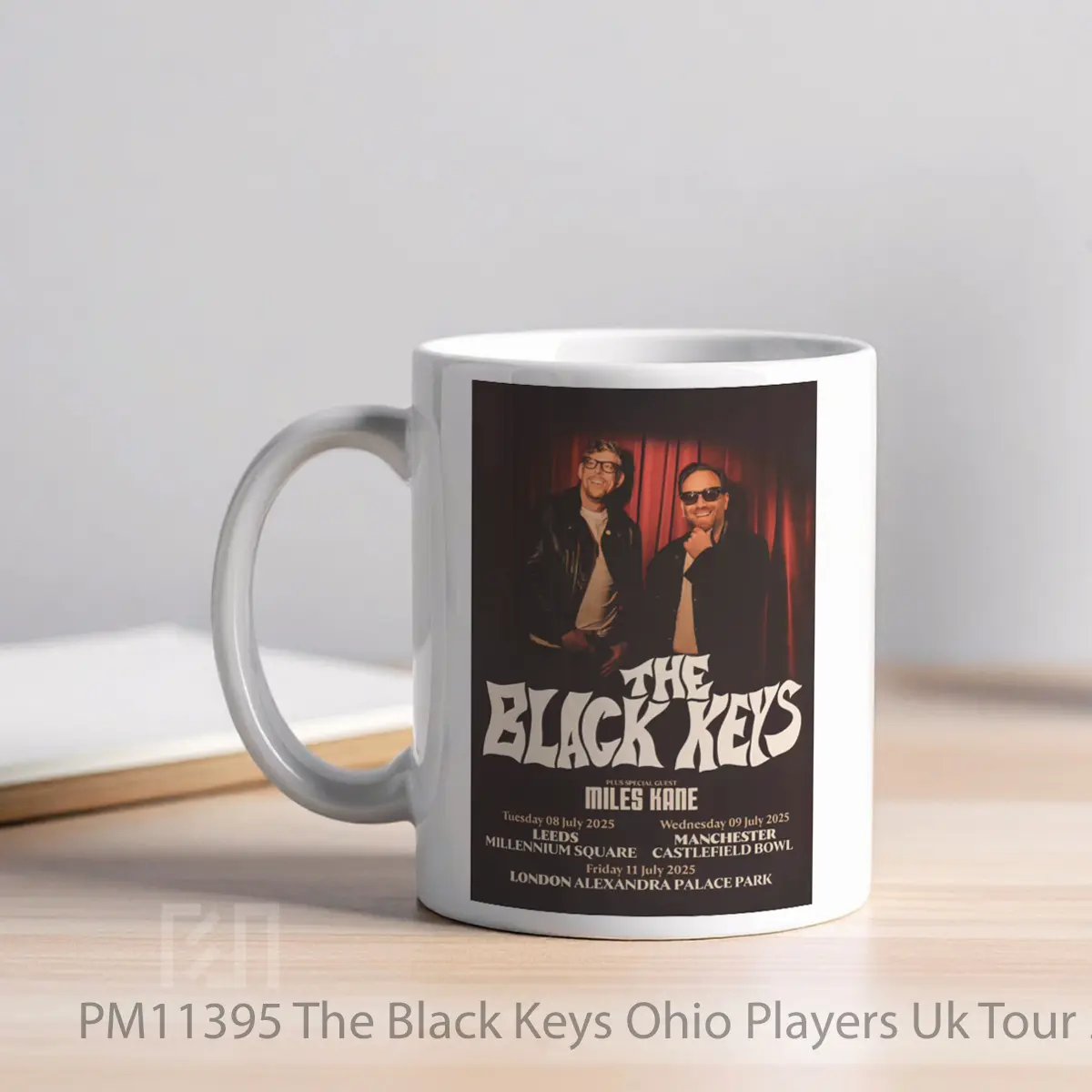 Mug The Black Keys Ohio Players Uk Tour 2025 Leeds Manchester London MPM11395 - All-side / Desain