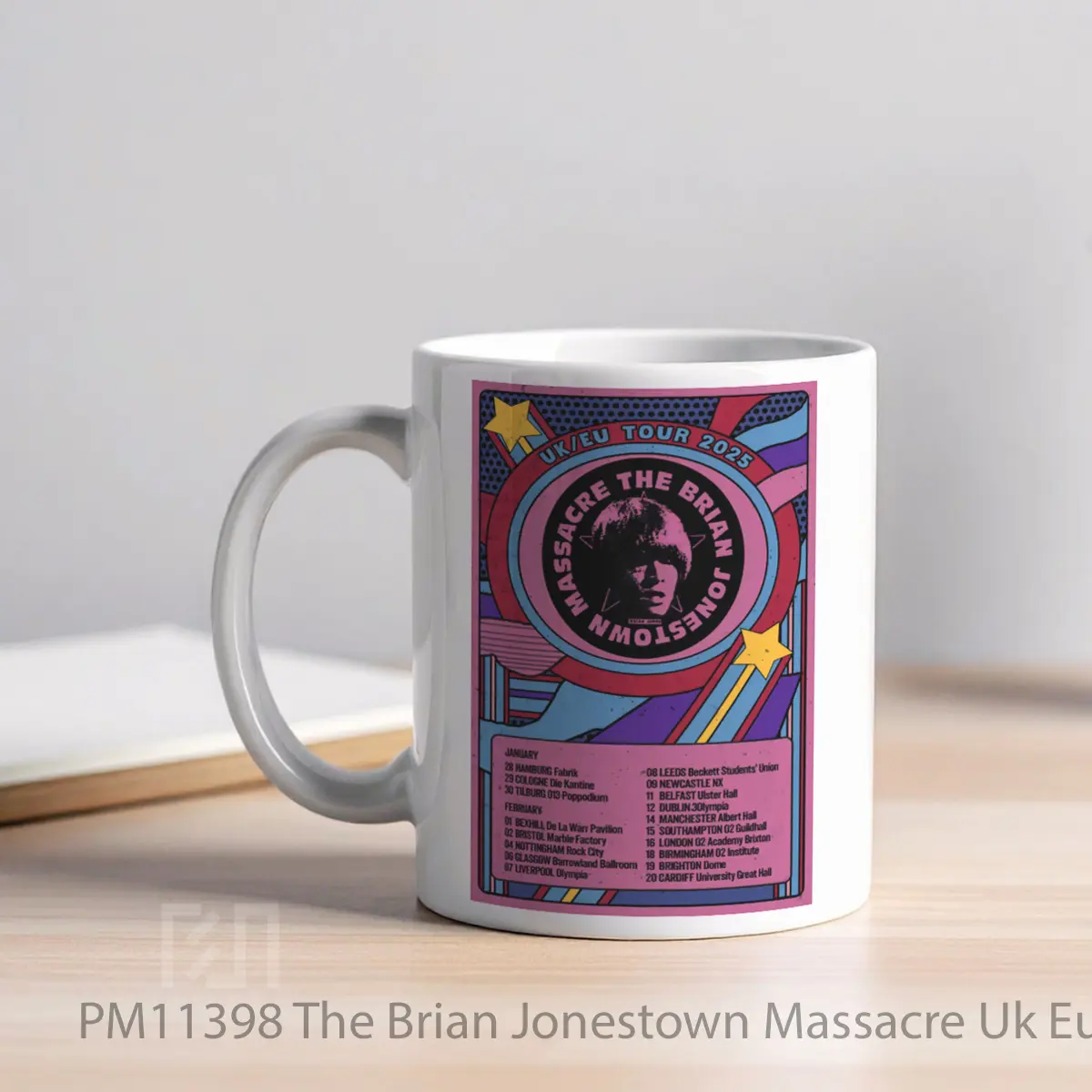 Mug The Brian Jonestown Massacre Uk Europe Tour 2025 MPM11398 - All-side / Desain
